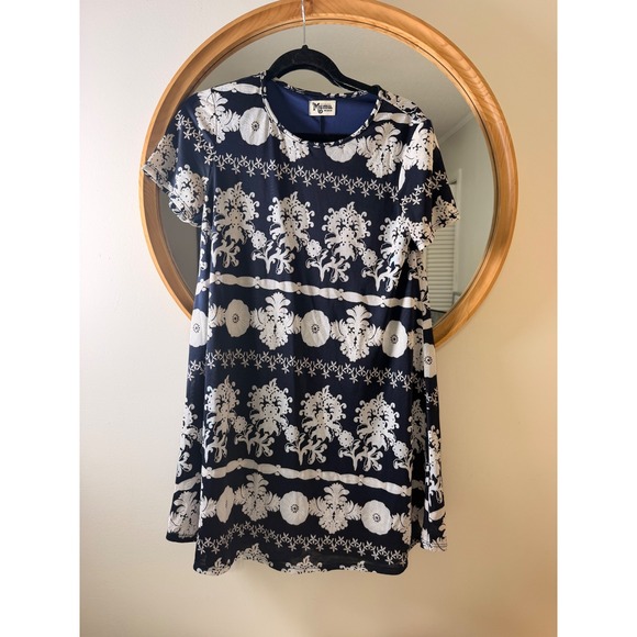 Show Me Your MuMu Dresses & Skirts - Show Me Your Mumu Shift Dress Womens Medium Navy Blue Excellent Floral Mini Boho